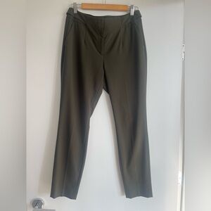 RW&CO. Curvy Fit Slim Leg Dress Pants in Olive